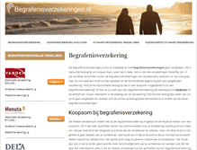 Tablet Screenshot of begrafenisverzekeringen.nl